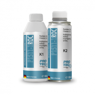 PROTEC P1511-1 RADIATOR OIL CLEANER K1+K2 188ML + 188ML
