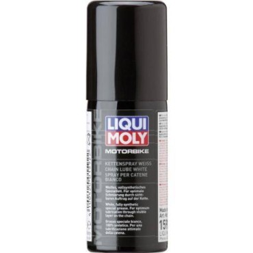 LIQUI MOLY Racing Kettenspray Weiss Λιπαντικό Αλυσίδας Λευκό Σπρέι 50ml για Μοτοσυκλέτα 1592