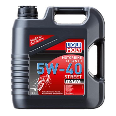 LIQUI MOLY Motorbike 4T Synth 5W-40 Street Race Λάδι Μηχανής Μοτοσυκλέτας 4L Πλήρως Συνθετικό JASO MA2 1685