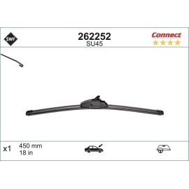 SWF SU45 Connect Upgrade Υαλοκαθαριστήρας Αυτοκινήτου Εμπρός Flat Σιλικόνης 45cm