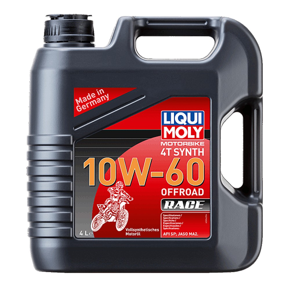 LIQUI MOLY Motorbike 4T Synth 10W-60 Offroad Race Λάδι Μηχανής 4L για Enduro Motocross Quad JASO MA2 3054