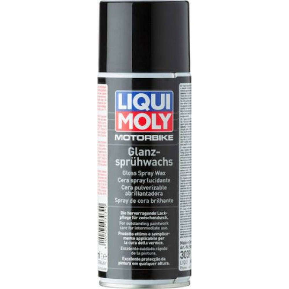 LIQUI MOLY Motorbike Gloss Spray Wax Γυαλιστικό Κερί Μοτοσυκλέτας 400ml για Βαφή και Πλαστικά 5955
