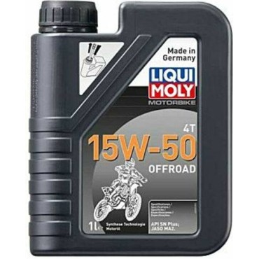 LIQUI MOLY Motorbike 4T 15W-50 Offroad Λάδι Μηχανής 1L για Enduro Motocross Quad 3057